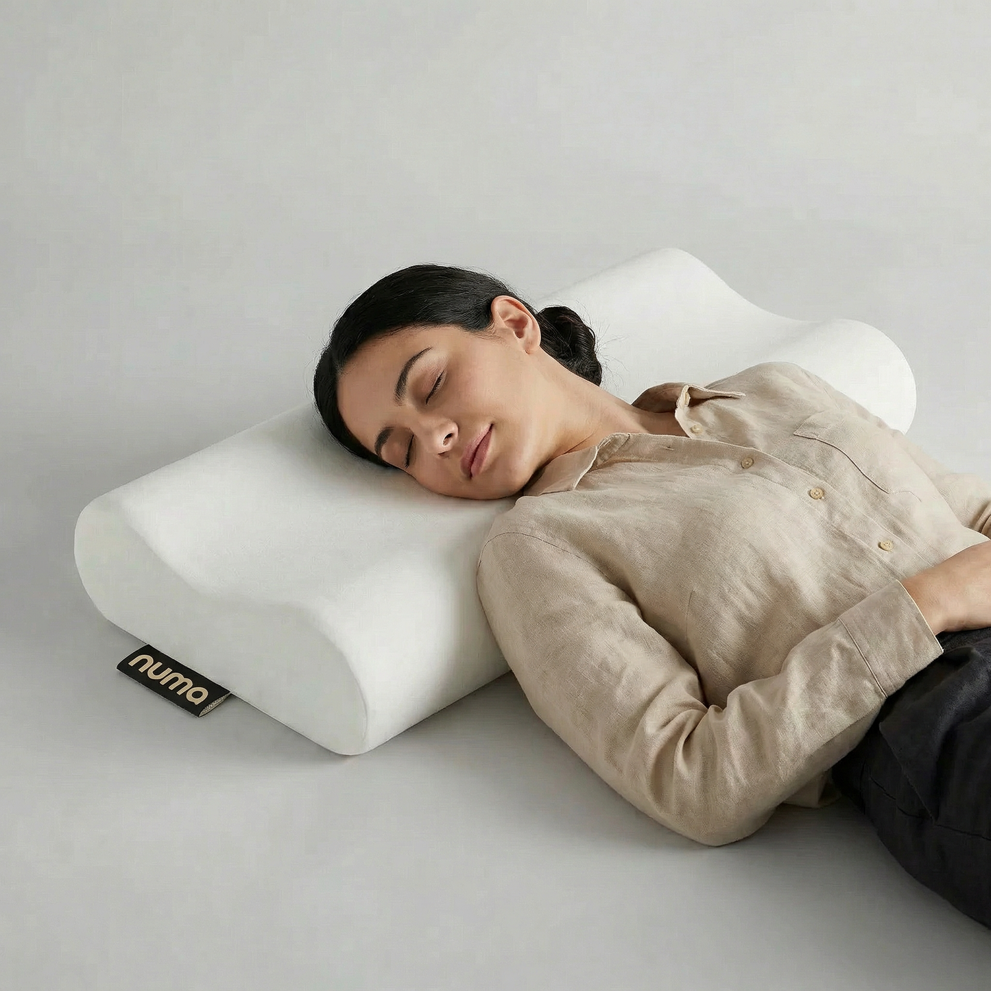 مخدة ميموري فوم كونتور طويلة | ضمان ٣ سنوات