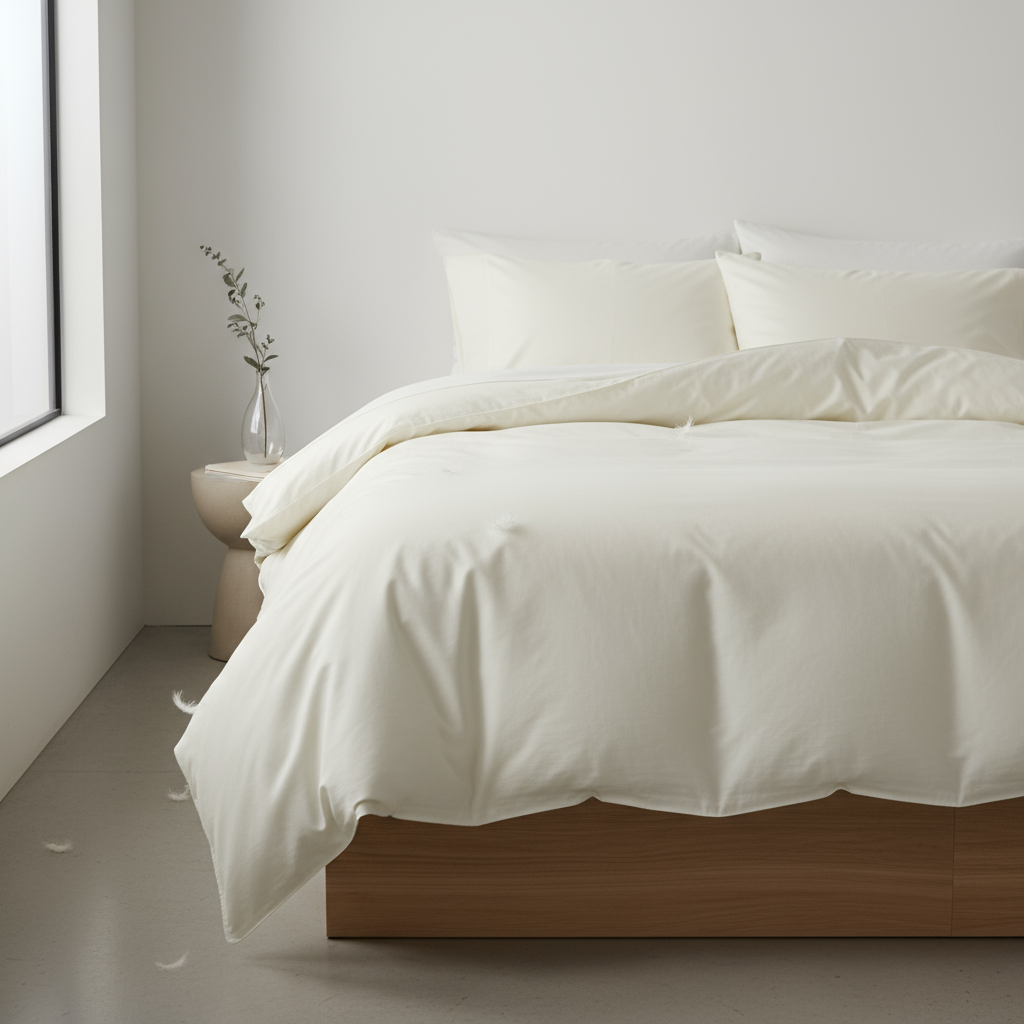 لحاف فندقي | ريش طبيعي | قماش TC233 | ضمان ١٢ شهر