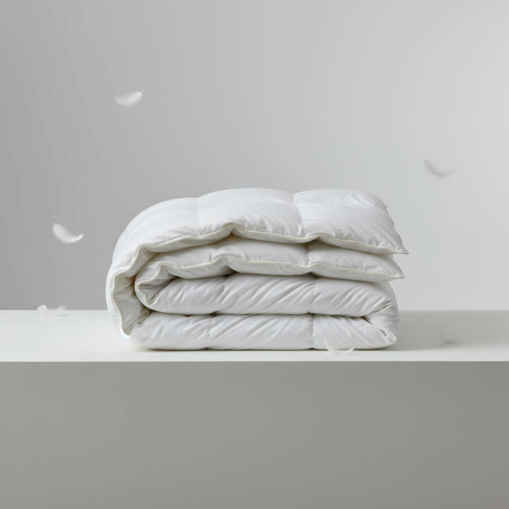 لحاف فندقي | ريش طبيعي | قماش TC233 | ضمان ١٢ شهر